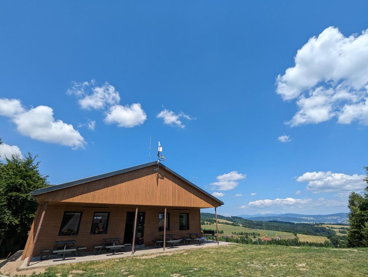 Restaurace A Penzion Gansberg Cotkytle Esterno foto